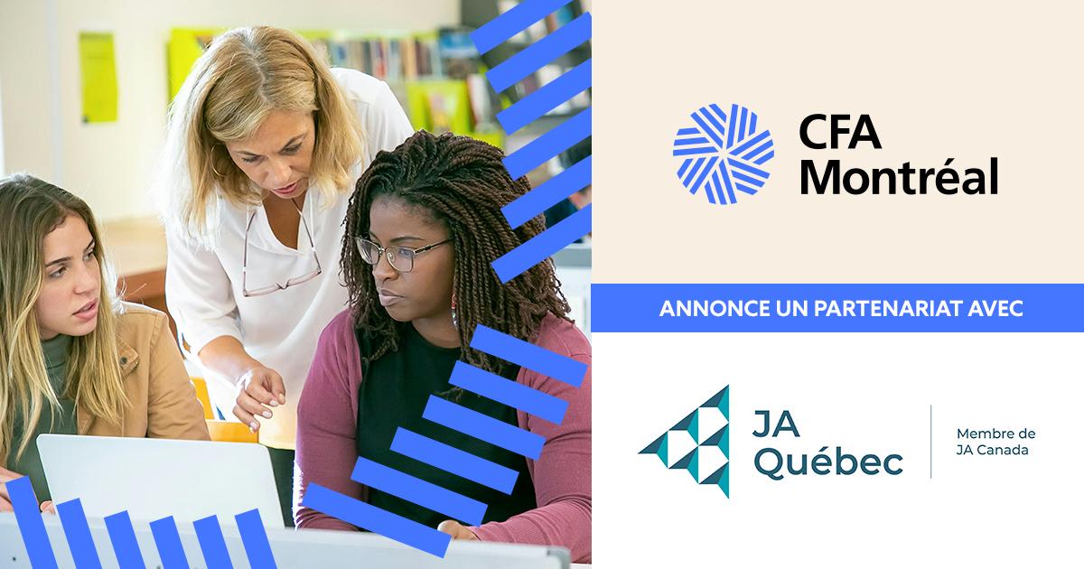 Nouveau partenariat avec JA Québec: pour l’avenir des jeunes